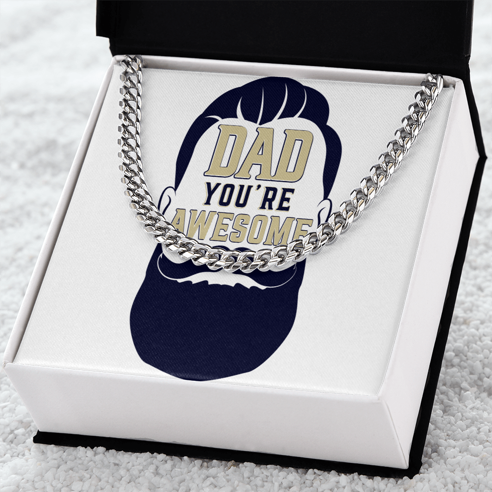 Cuban Link Chain Dad you are awesome