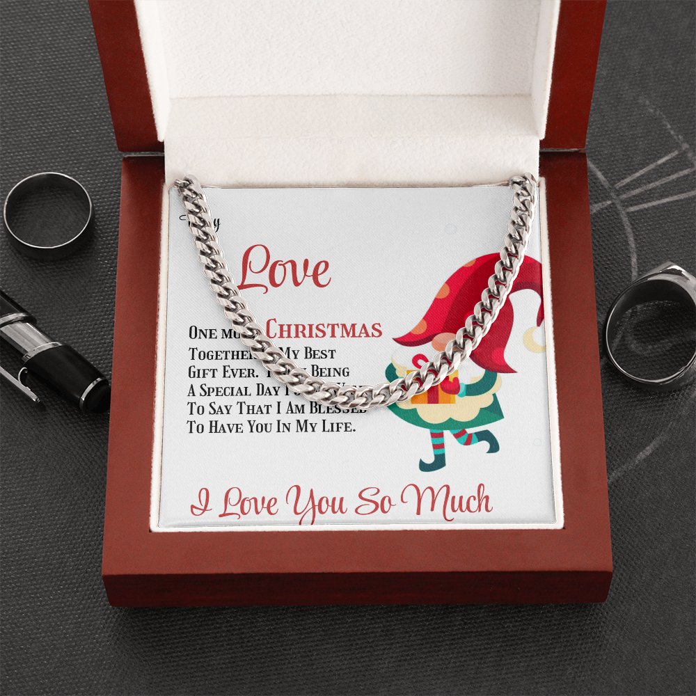Cuban Link Chain Merry Christmas To Love