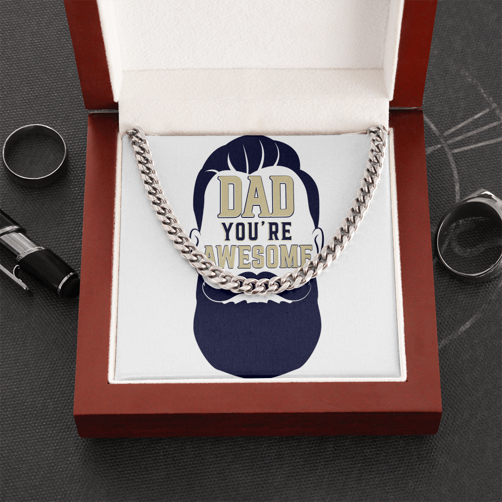 Cuban Link Chain Dad you are awesome