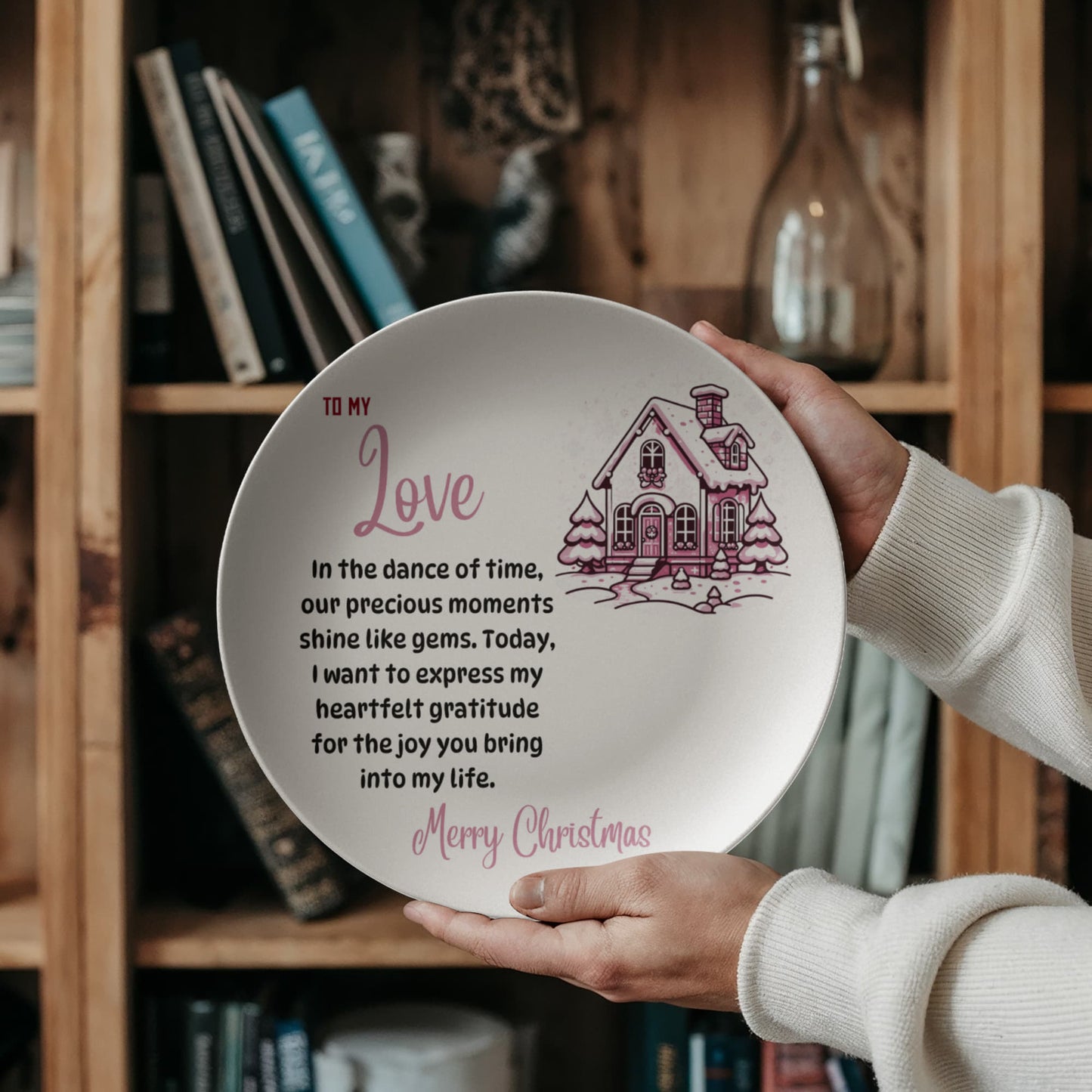 10” Plate To my Love Merry Christmas