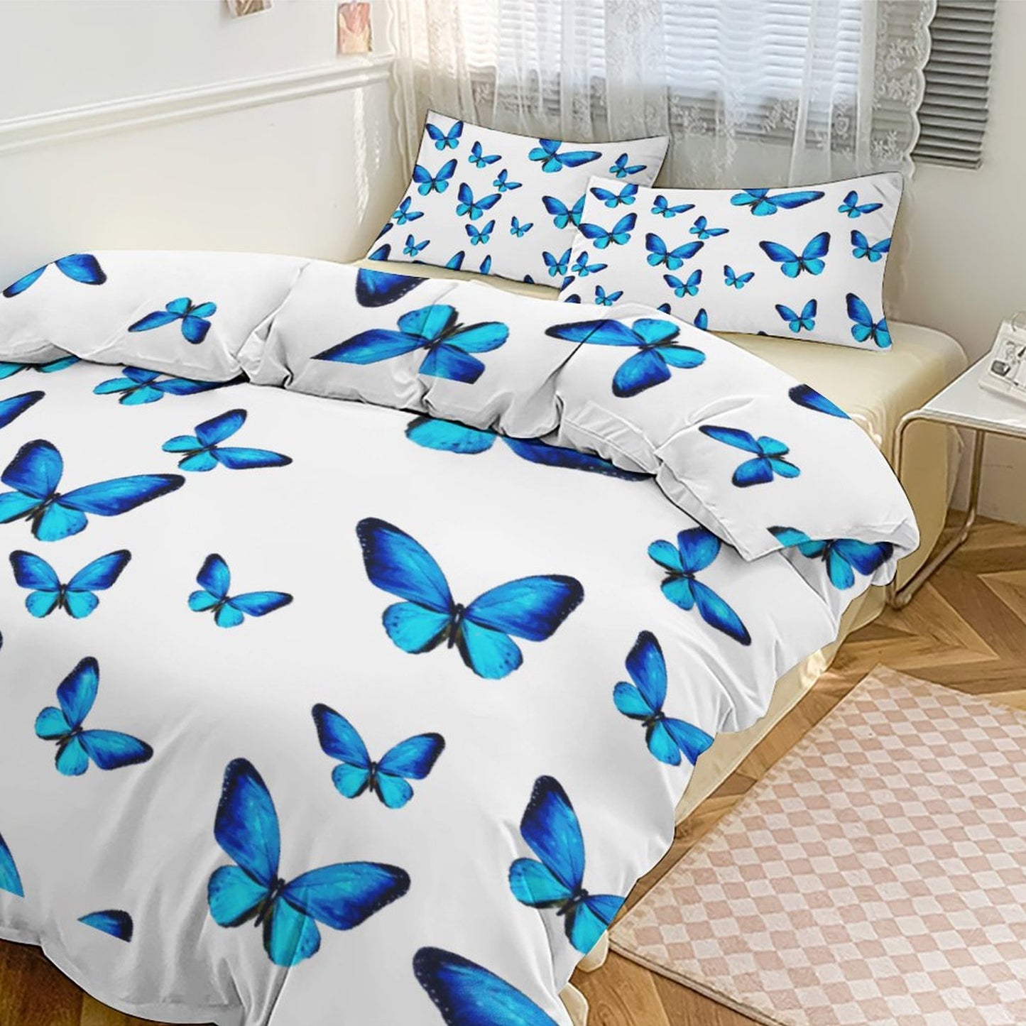 3-Piece Bedding Set-102"x90"/ 259x229cm (Dual-sided Printing)