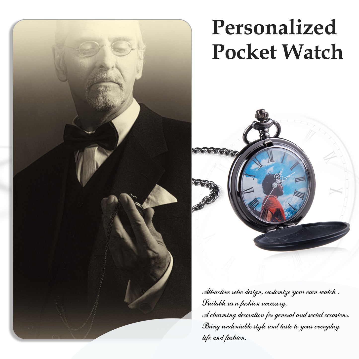 Custom Photo Pocket Watch
