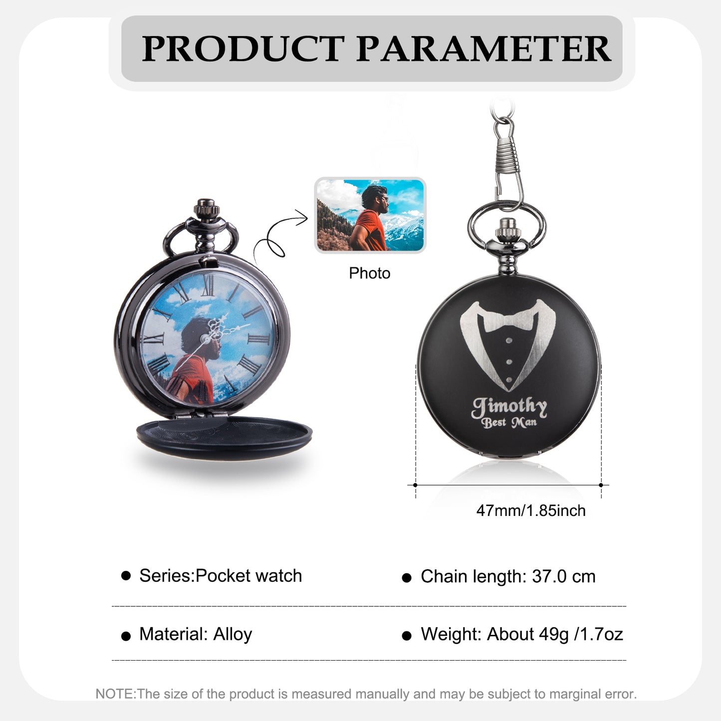Custom Photo Pocket Watch