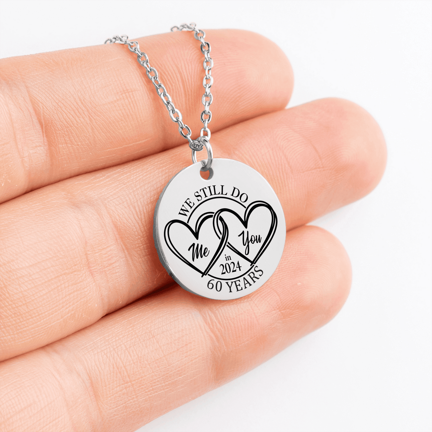 60th Years Anniversary Coin Necklace
