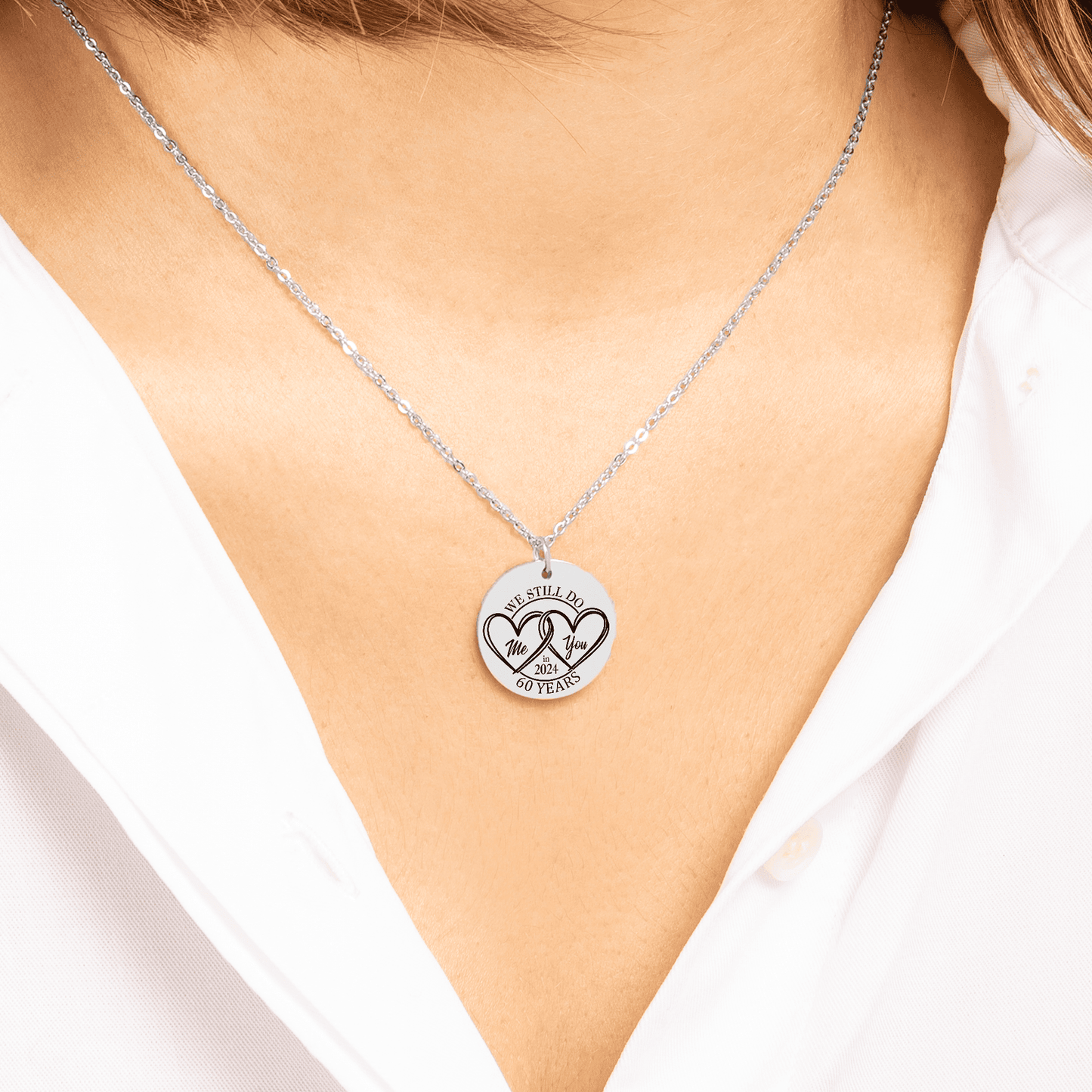 60th Years Anniversary Coin Necklace