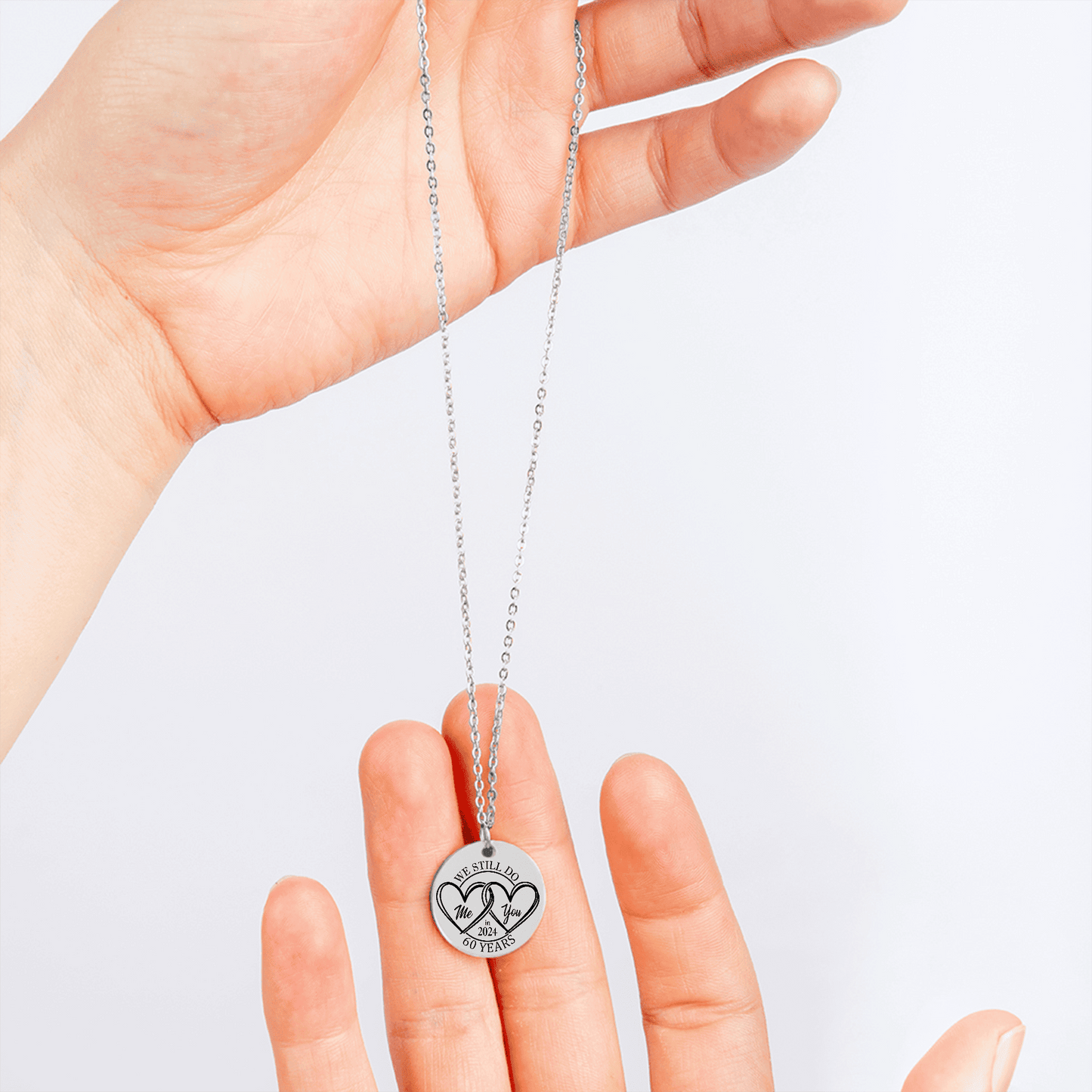 60th Years Anniversary Coin Necklace