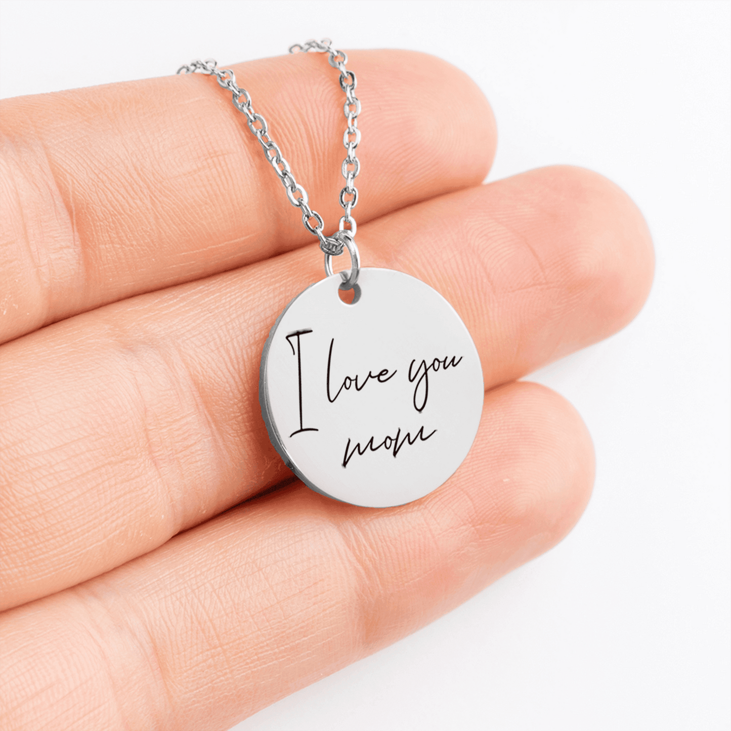 Custom Necklace Handwritten Pendant To my Love Christmas design