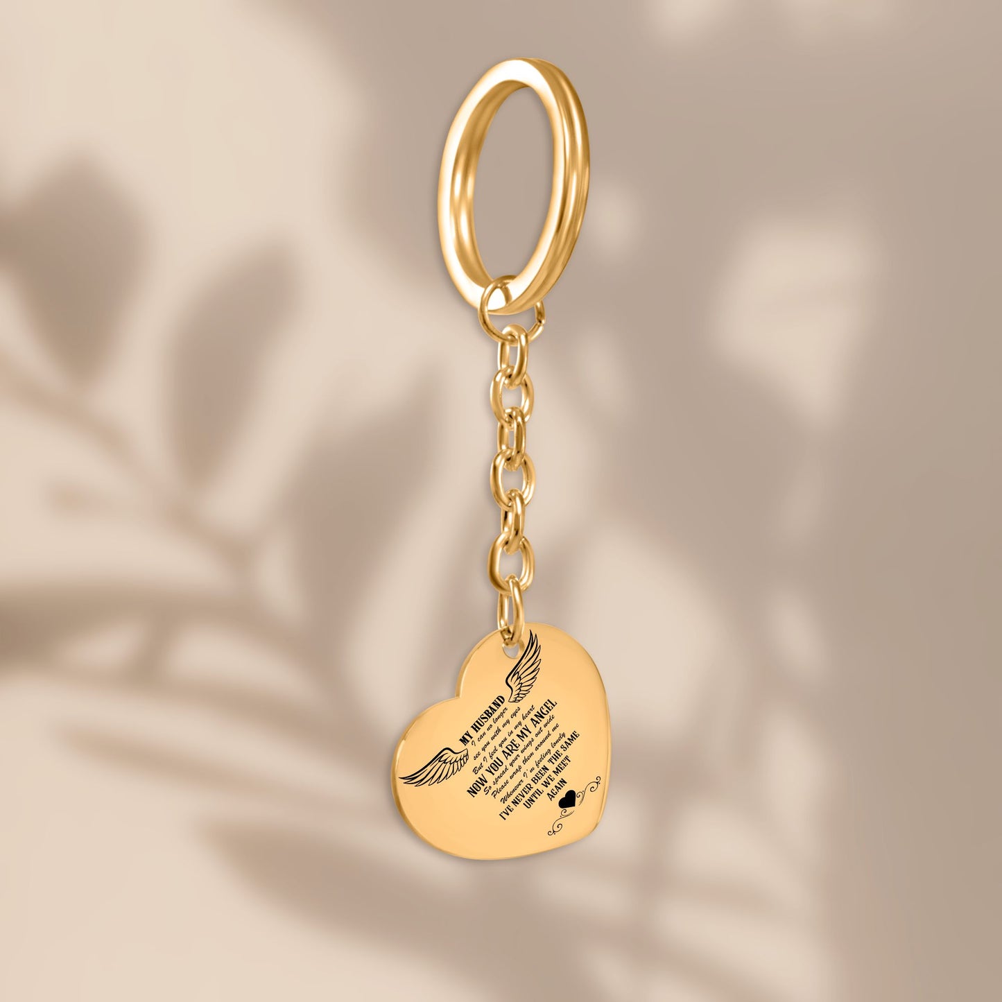 Heart Keychain Husband memorial