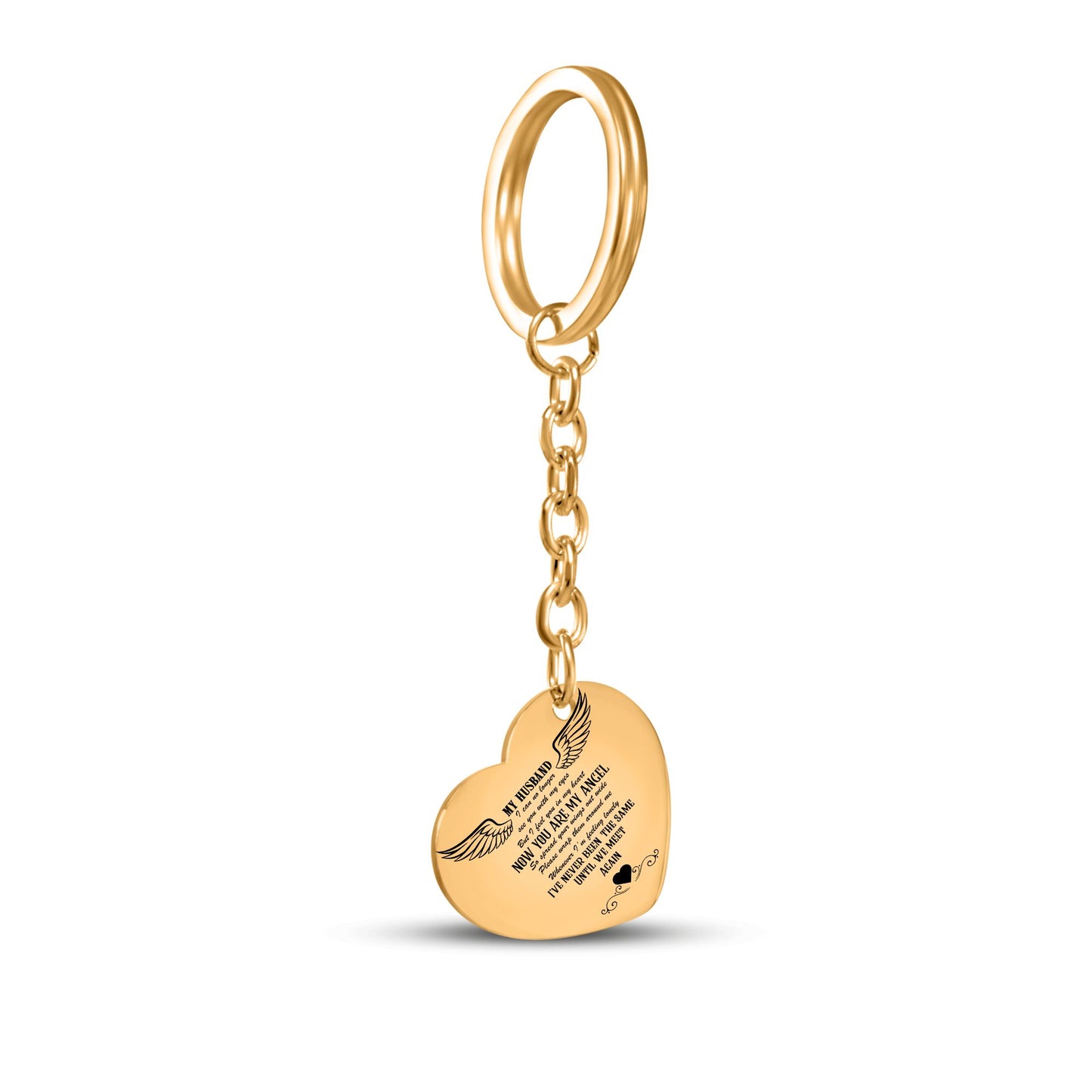 Heart Keychain Husband memorial