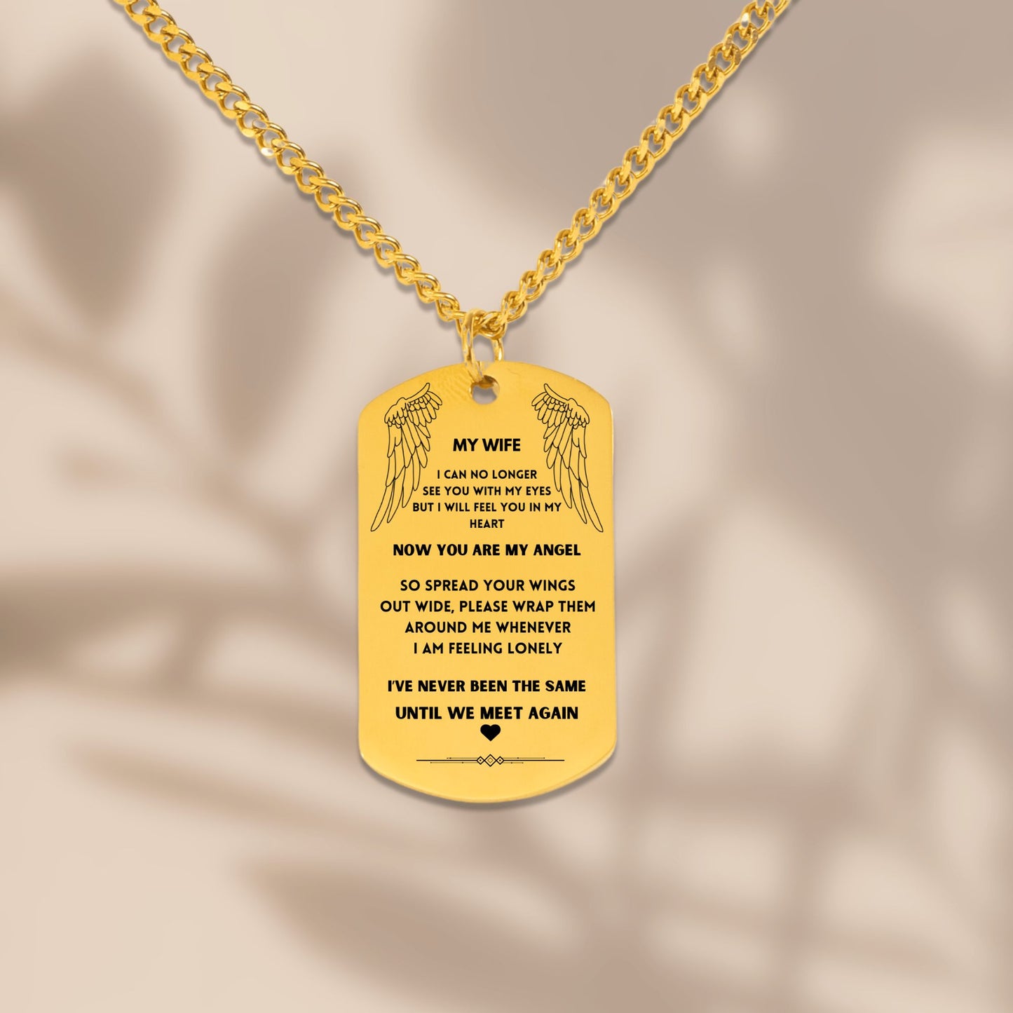 Cuban Tag Necklace