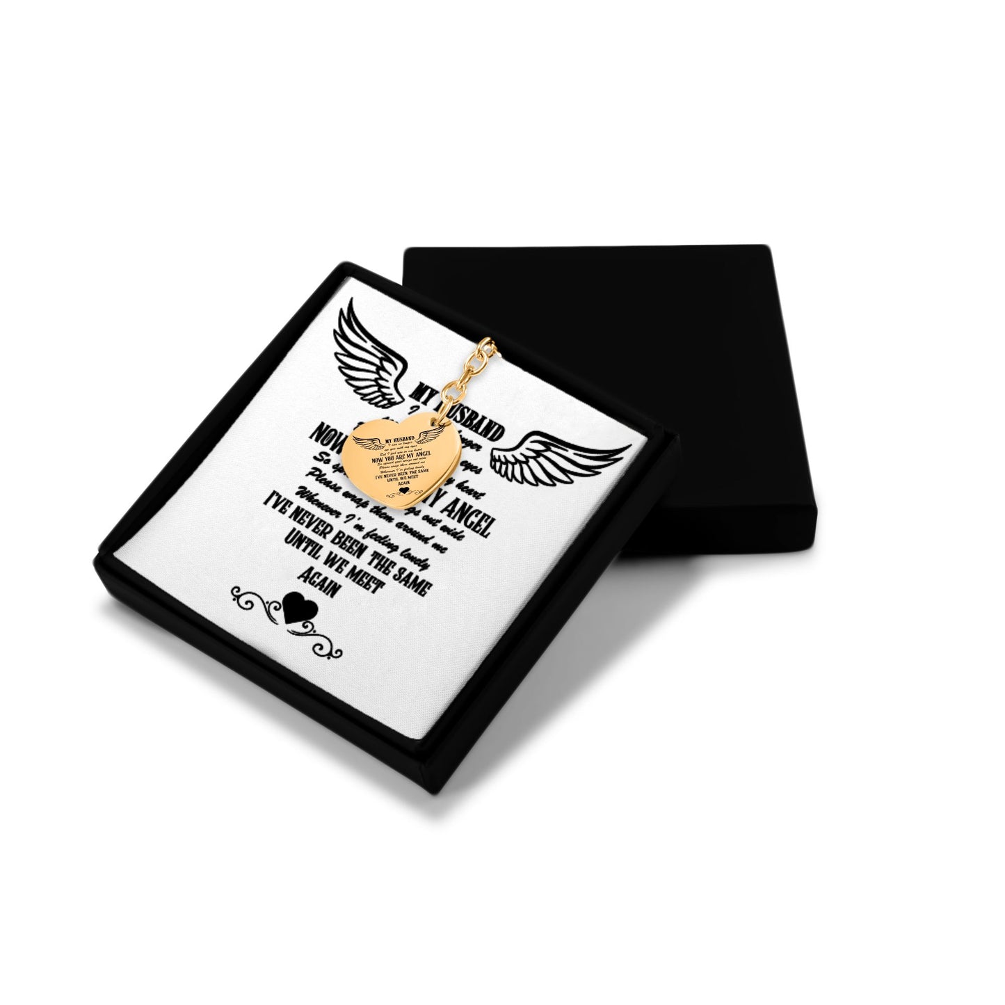 Heart Keychain Husband memorial
