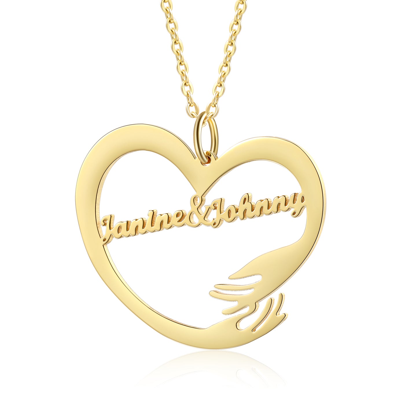 Custom Name Hug Necklace