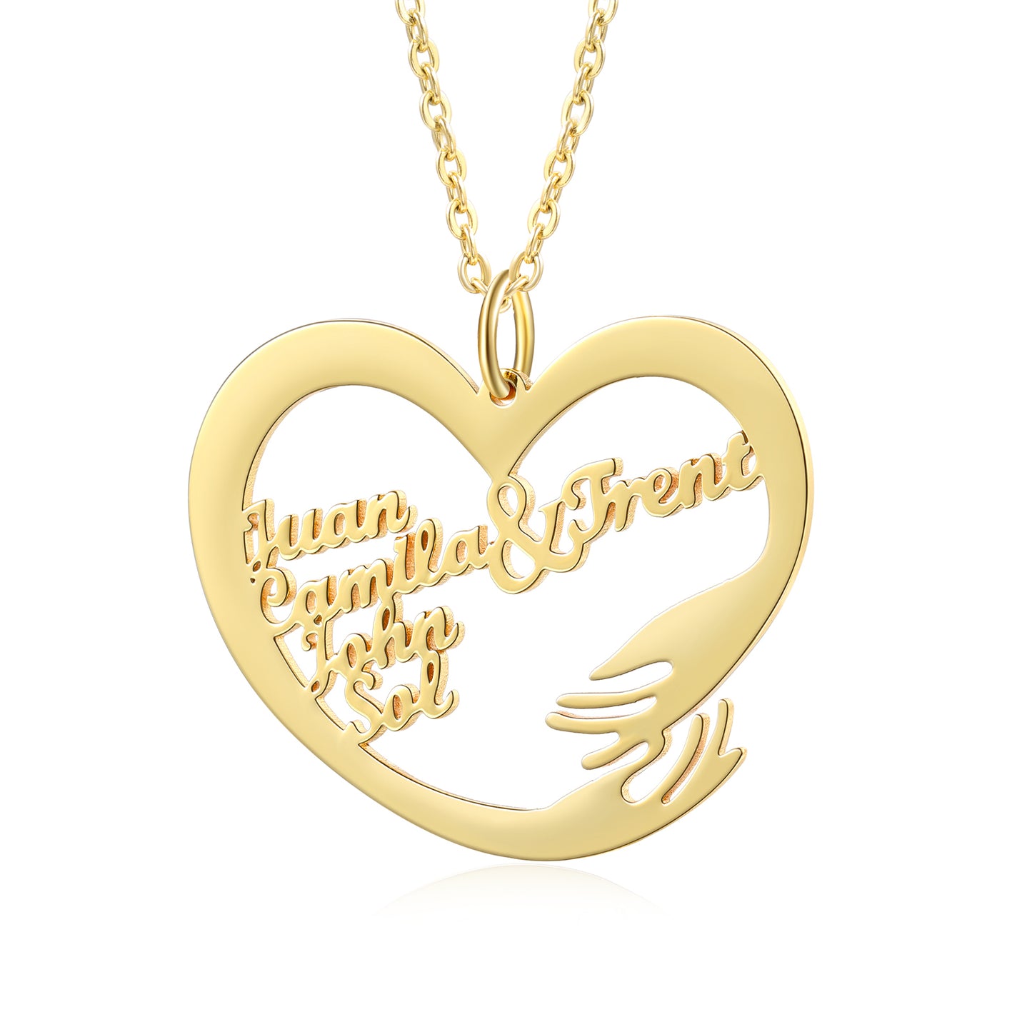 Custom Name Hug Necklace