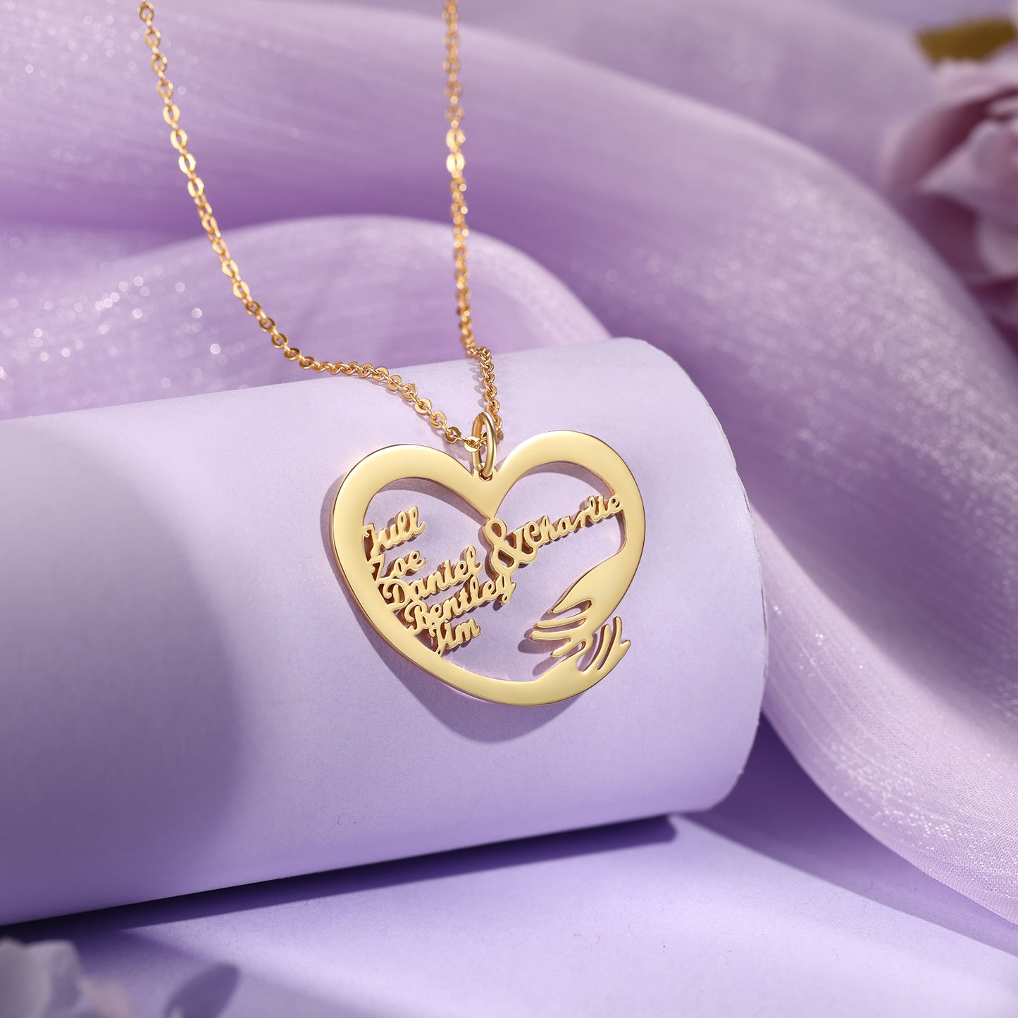 Custom Name Hug Necklace