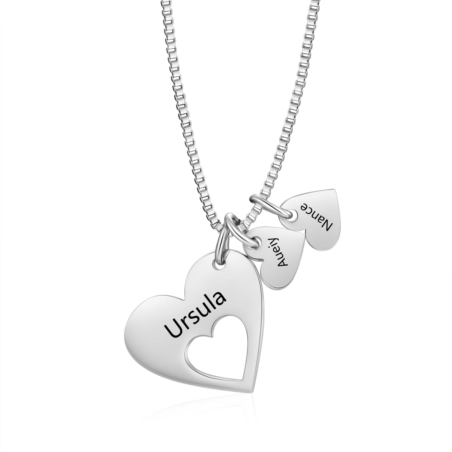 Engraved Name Heart Necklace