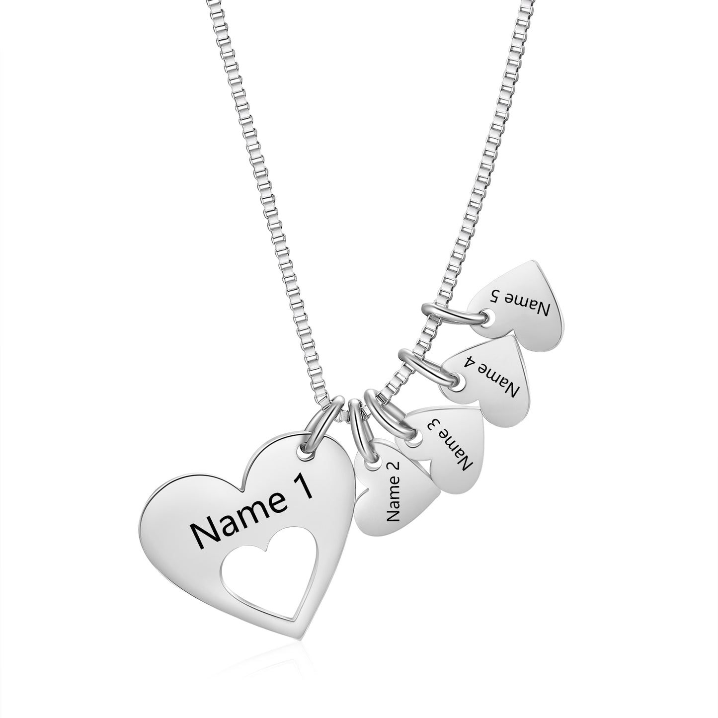 Engraved Name Heart Necklace