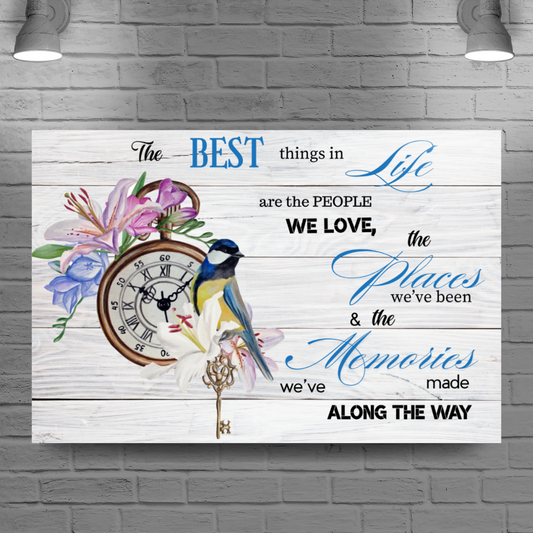 Canvas Wall Art The best Things in Life