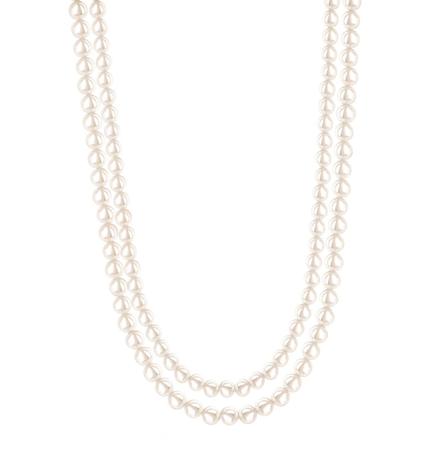 Double Strand Pearl Necklace