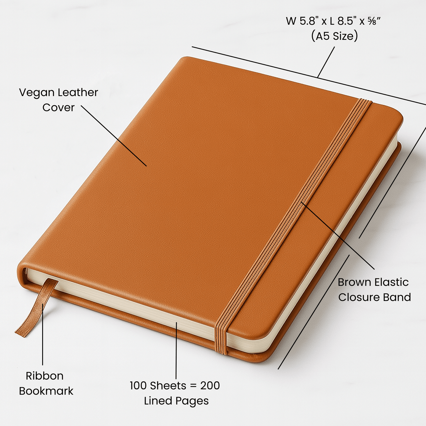 Premium Engraved Notebook (A5) Difference maker personalized
