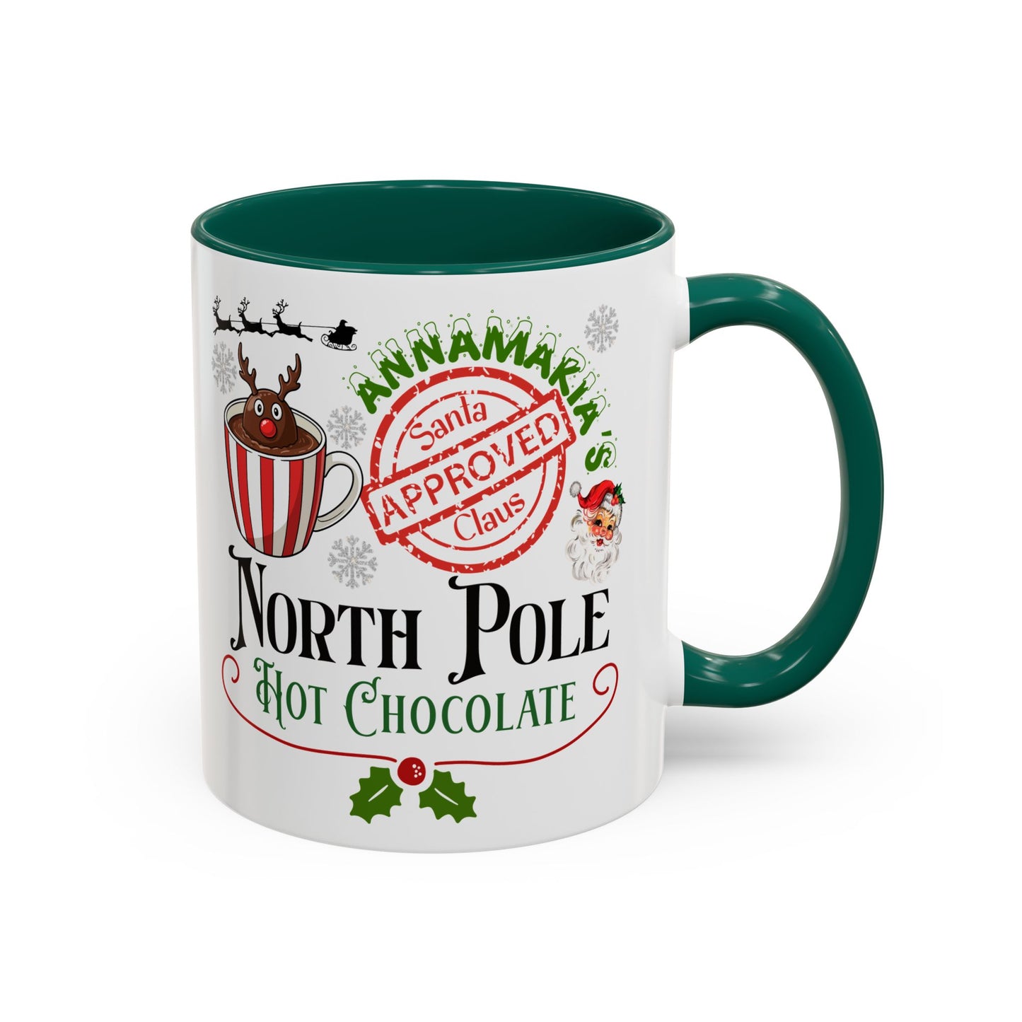 North Pole Hot Chocolate Mug — Santa Approved Holiday Coffee Cup (11oz/15oz) by Printify