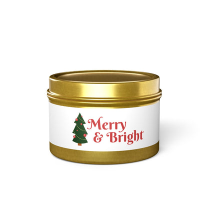 Tin Candles Merry and Bright