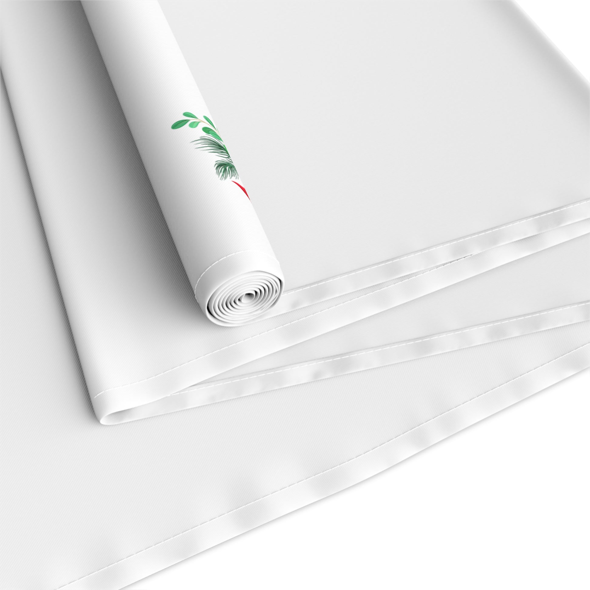 Table Runner, Holiday Table Decor, Festive Cheer Cotton, Polyester, Christmas Dining Room Decor, Seasonal Table Linens, Thanksgiving Hostess by Printify