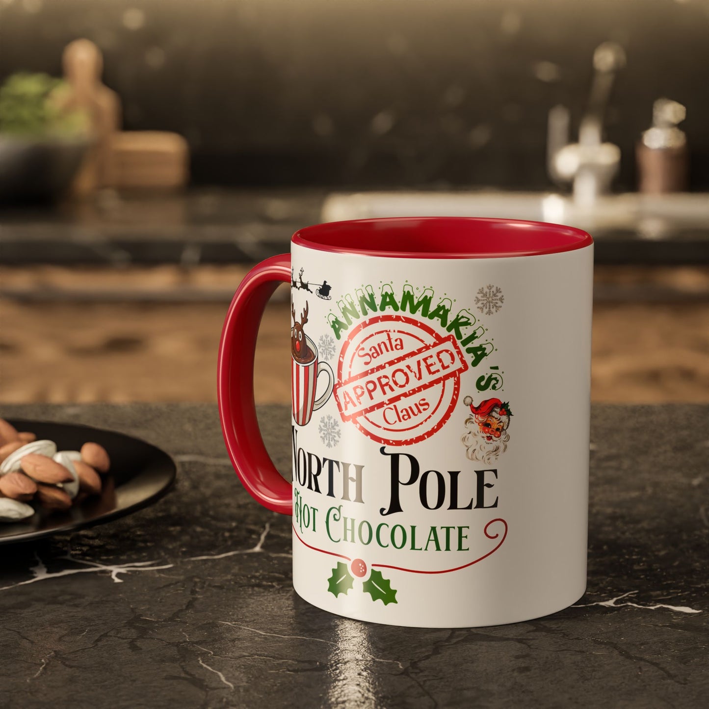 North Pole Hot Chocolate Mug — Santa Approved Holiday Coffee Cup (11oz/15oz) by Printify