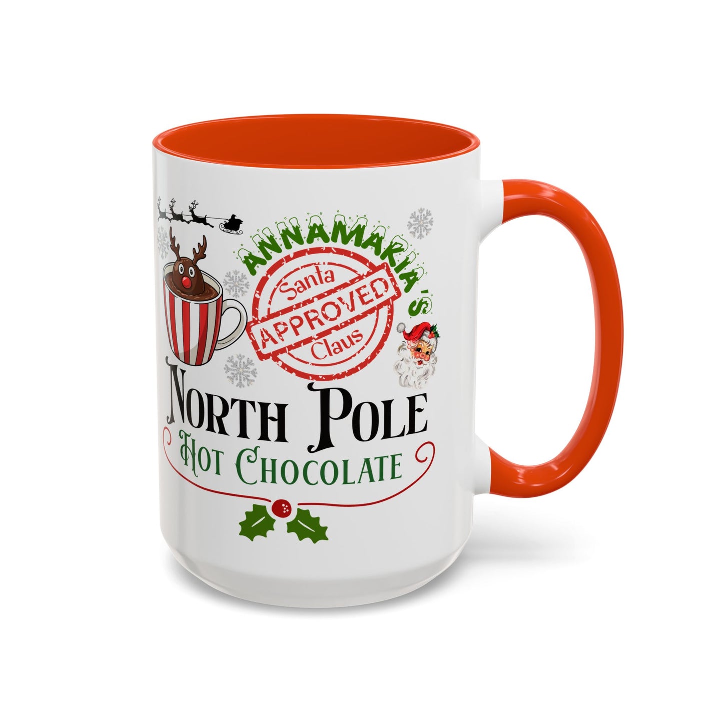 North Pole Hot Chocolate Mug — Santa Approved Holiday Coffee Cup (11oz/15oz) by Printify