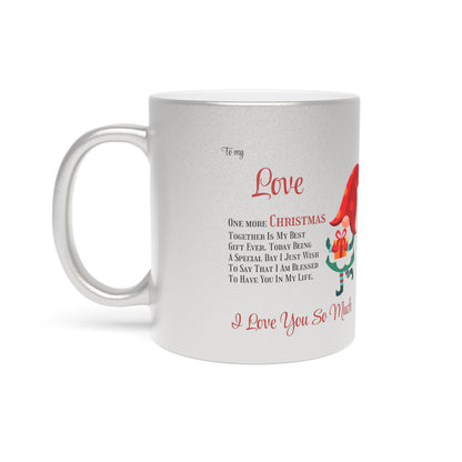 Metallic Mug (Silver\Gold) One more Christmas together by Printify