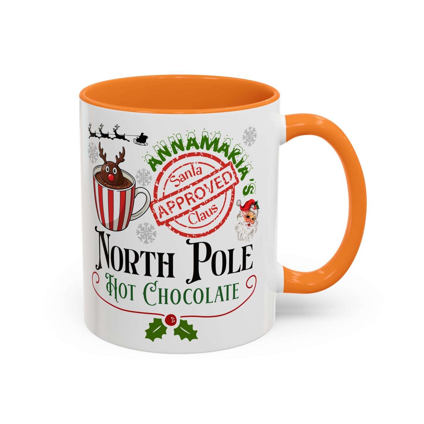 North Pole Hot Chocolate Mug — Santa Approved Holiday Coffee Cup (11oz/15oz) by Printify