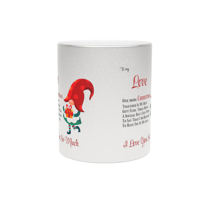 Metallic Mug (Silver\Gold) One more Christmas together by Printify