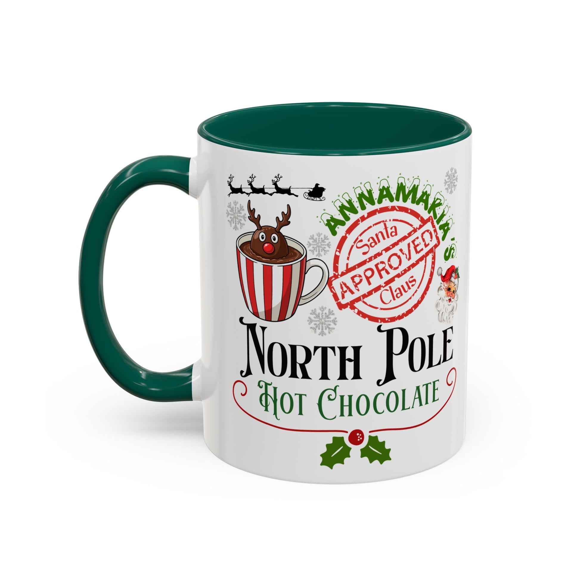 North Pole Hot Chocolate Mug — Santa Approved Holiday Coffee Cup (11oz/15oz) by Printify