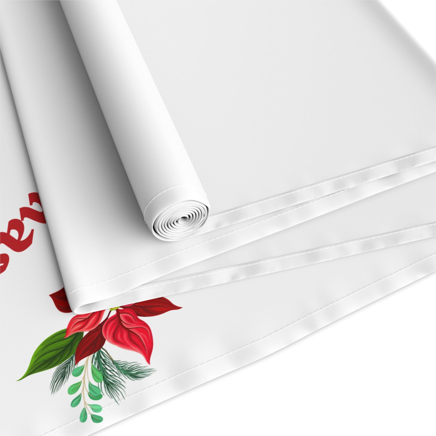 Table Runner, Holiday Table Decor, Festive Cheer Cotton, Polyester, Christmas Dining Room Decor, Seasonal Table Linens, Thanksgiving Hostess by Printify