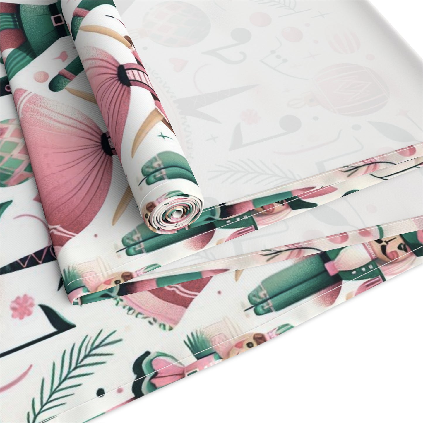 Christmas Table Runner, Holiday Dining Decor, Festive Kitchen Linens, Nutcracker Ballet Centerpiece, Xmas Home Textiles by Printify