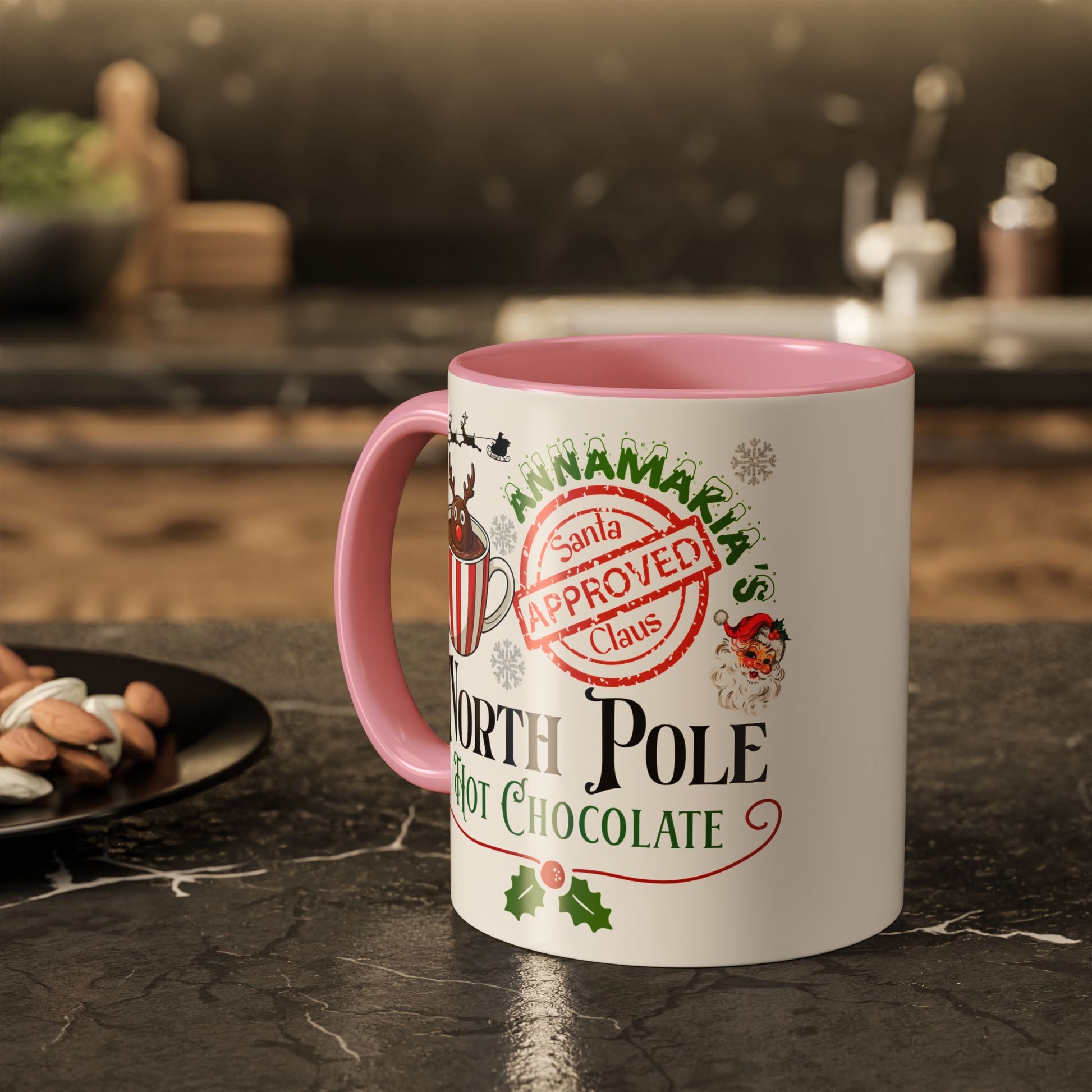 North Pole Hot Chocolate Mug — Santa Approved Holiday Coffee Cup (11oz/15oz) by Printify