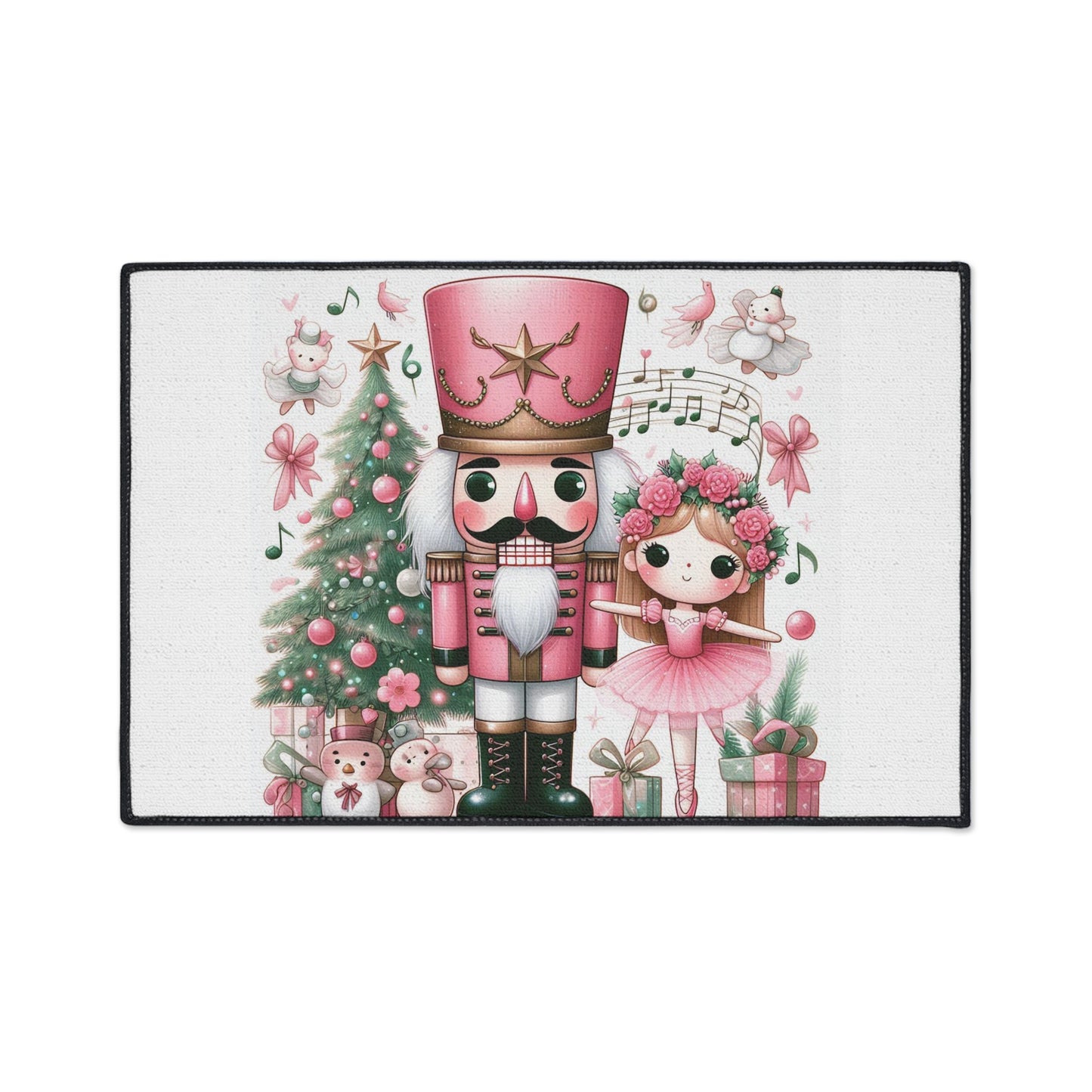 Nutcracker Floor Mat — Heavy Duty Holiday Rug by Printify
