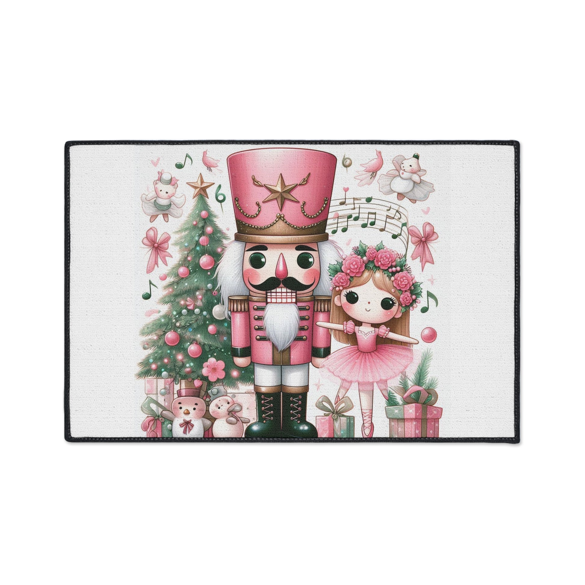 Nutcracker Floor Mat — Heavy Duty Holiday Rug by Printify