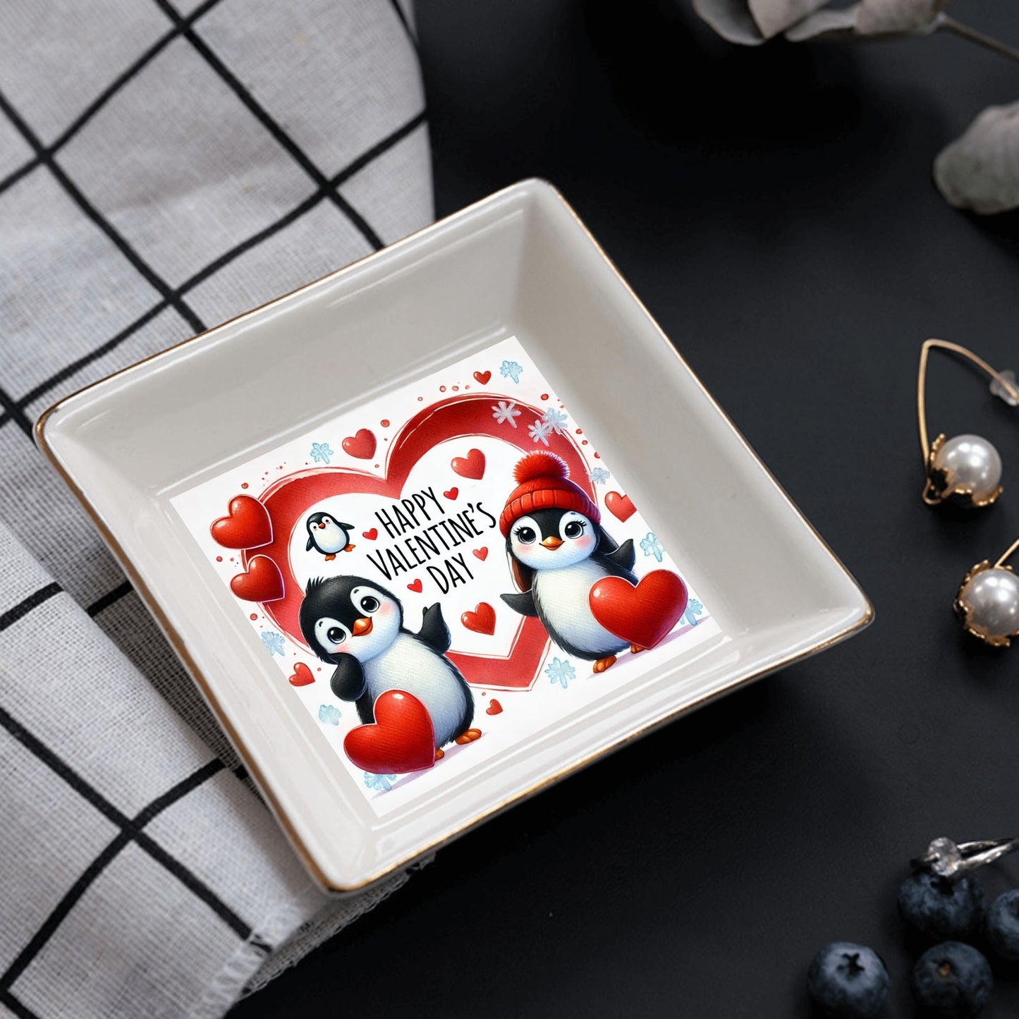 Ceramic Square Plates, Weddings Day Appetizers, Personalized Dinner Decor, Romantic Custom Plates, Table Setting Gift