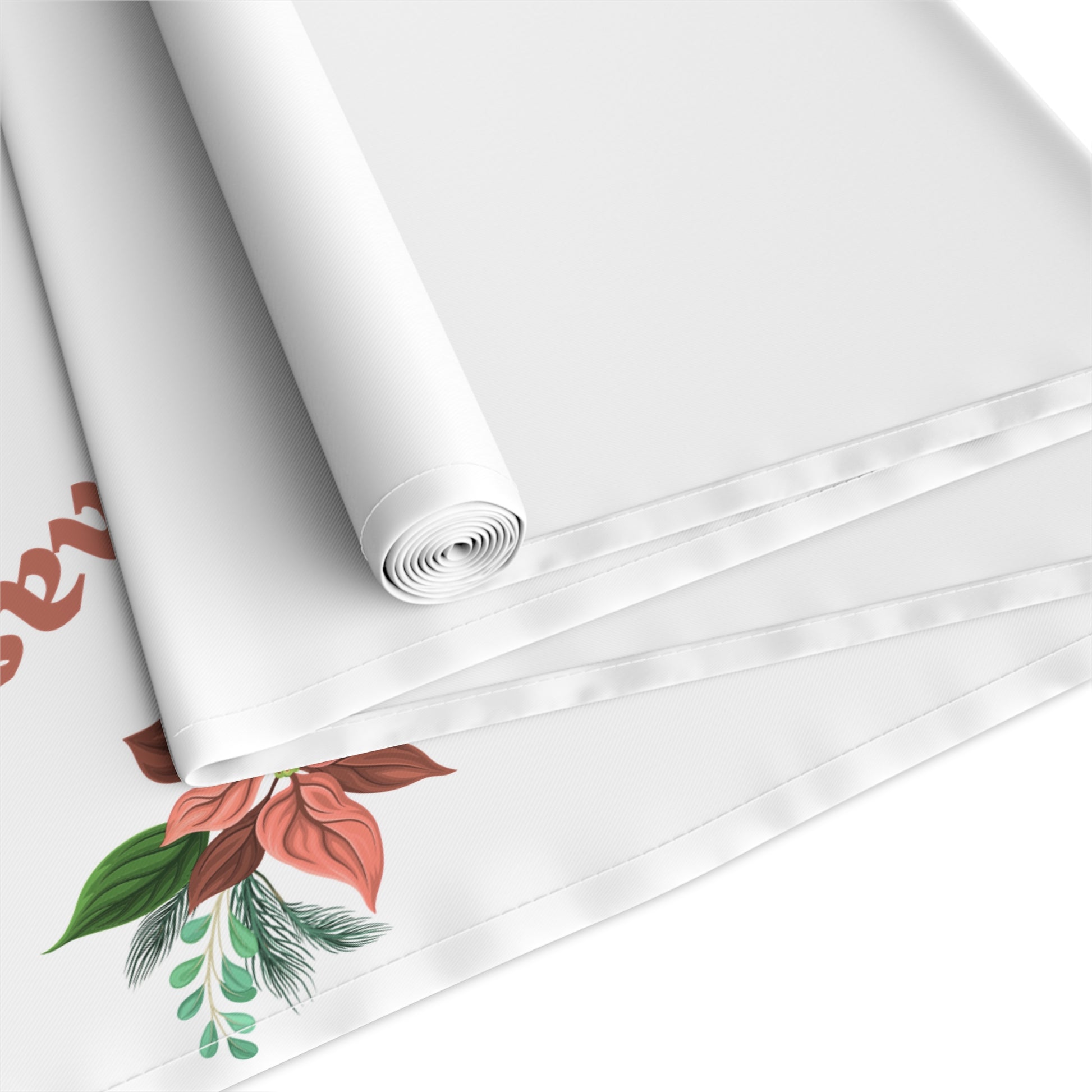 Table Runner, Holiday Table Decor, Festive Cheer Cotton, Polyester, Christmas Dining Room Decor, Seasonal Table Linens, Thanksgiving Hostess by Printify