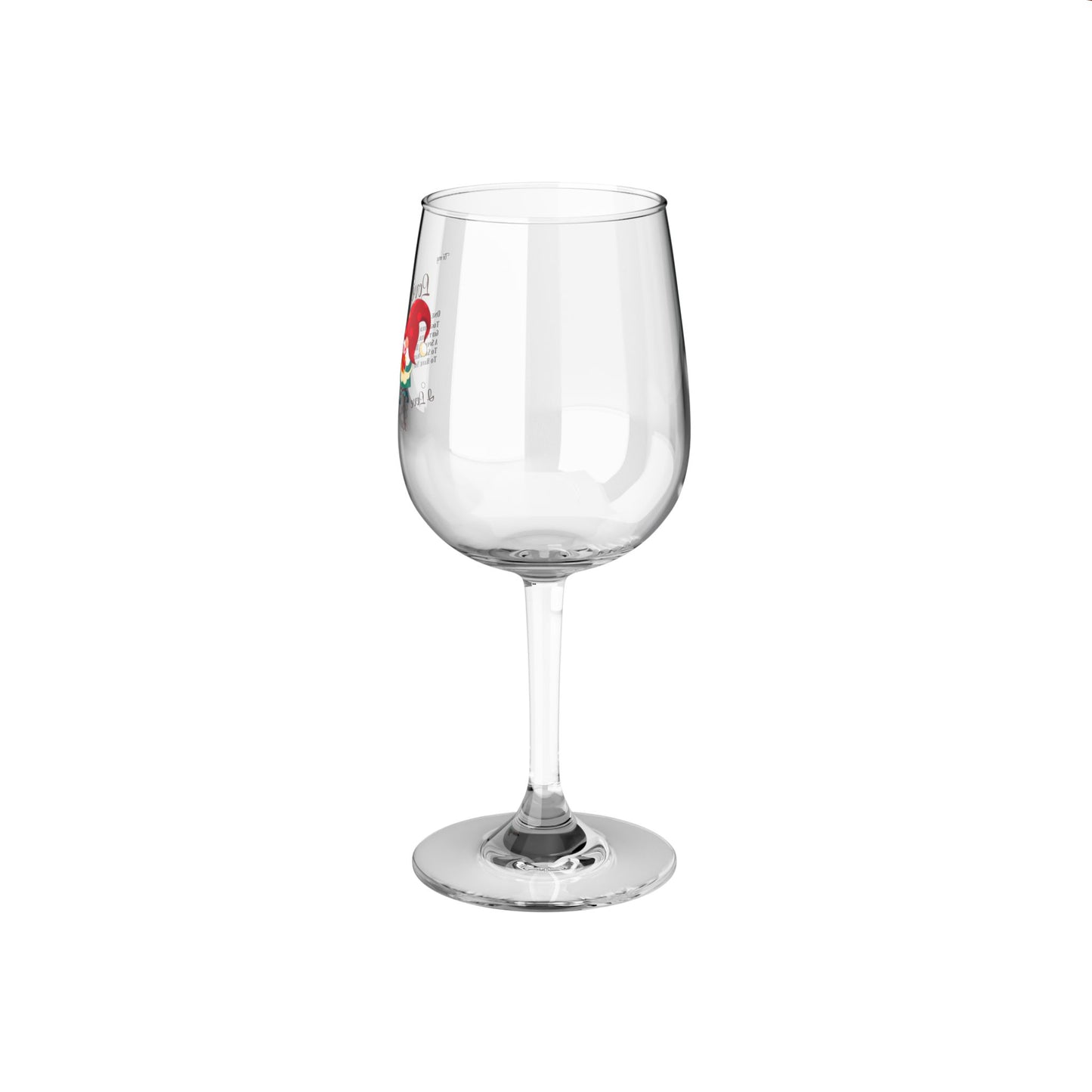 Personalized Merry Christmas Wine Glass for My Beloved