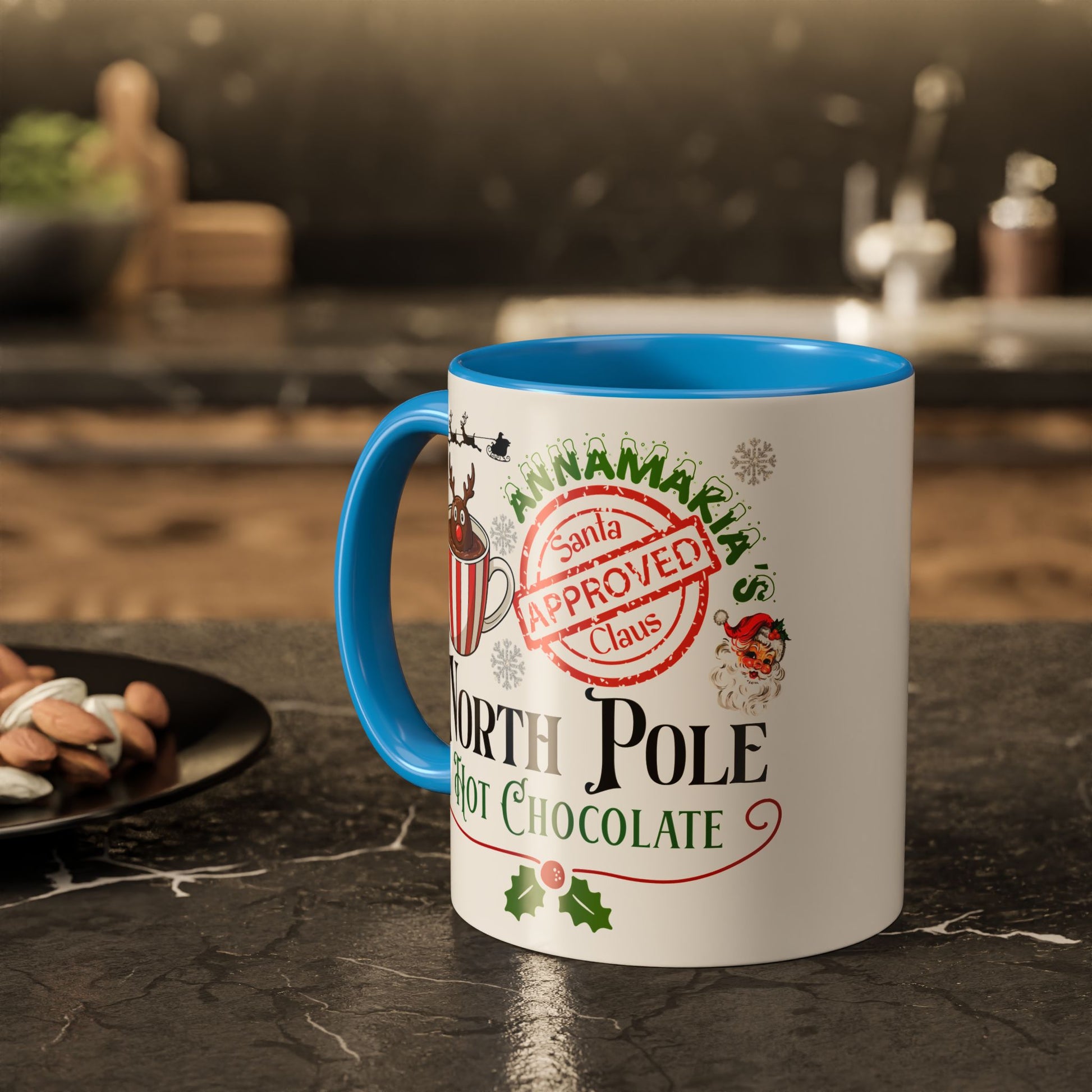 North Pole Hot Chocolate Mug — Santa Approved Holiday Coffee Cup (11oz/15oz) by Printify