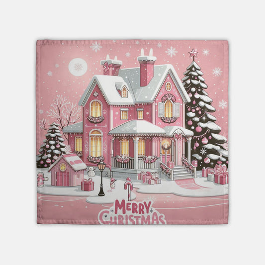 Hostess Towel (Single) Pink Christmas House