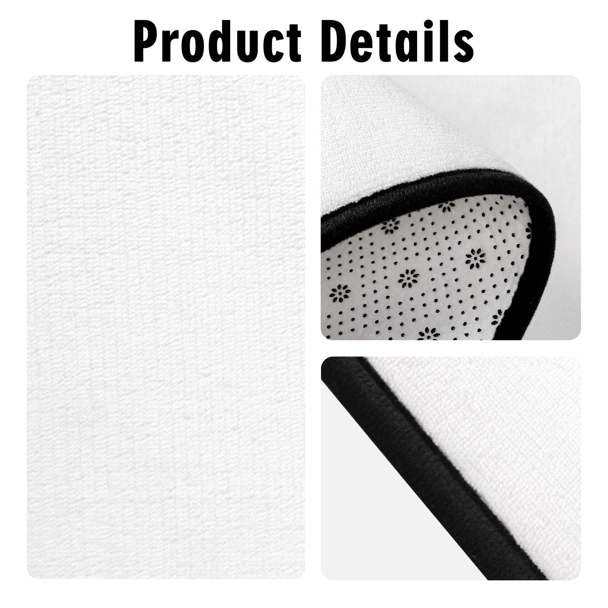 Product details of a white mesh filter with black frame and paw print pattern.