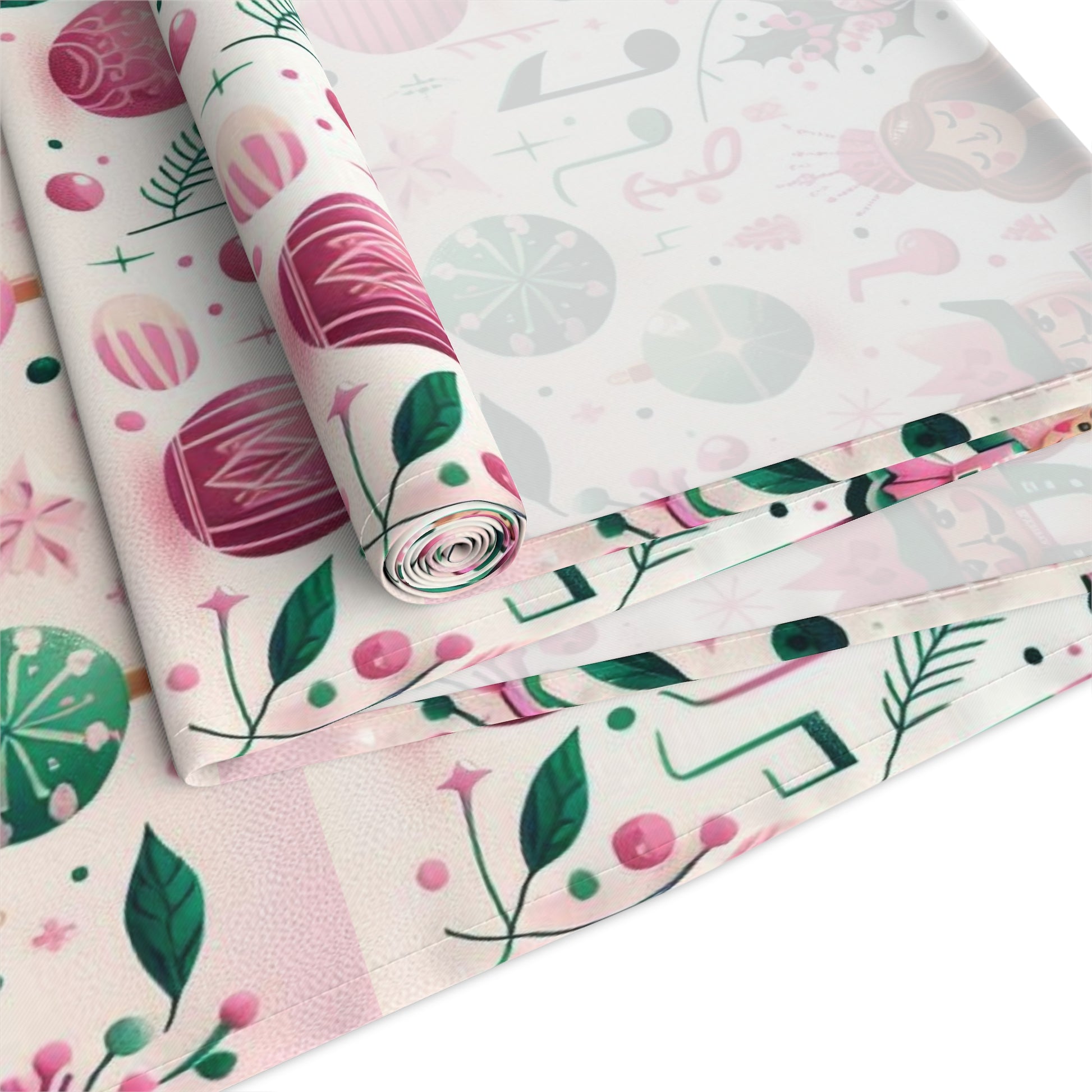 Christmas Table Runner, Holiday Dining Decor, Festive Kitchen Linens, Nutcracker Ballet Centerpiece, Xmas Home Textiles by Printify