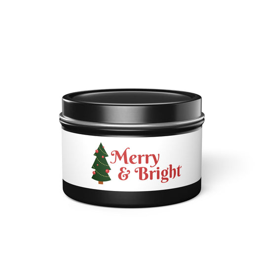 Tin Candles Merry and Bright