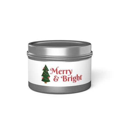 Tin Candles Merry and Bright