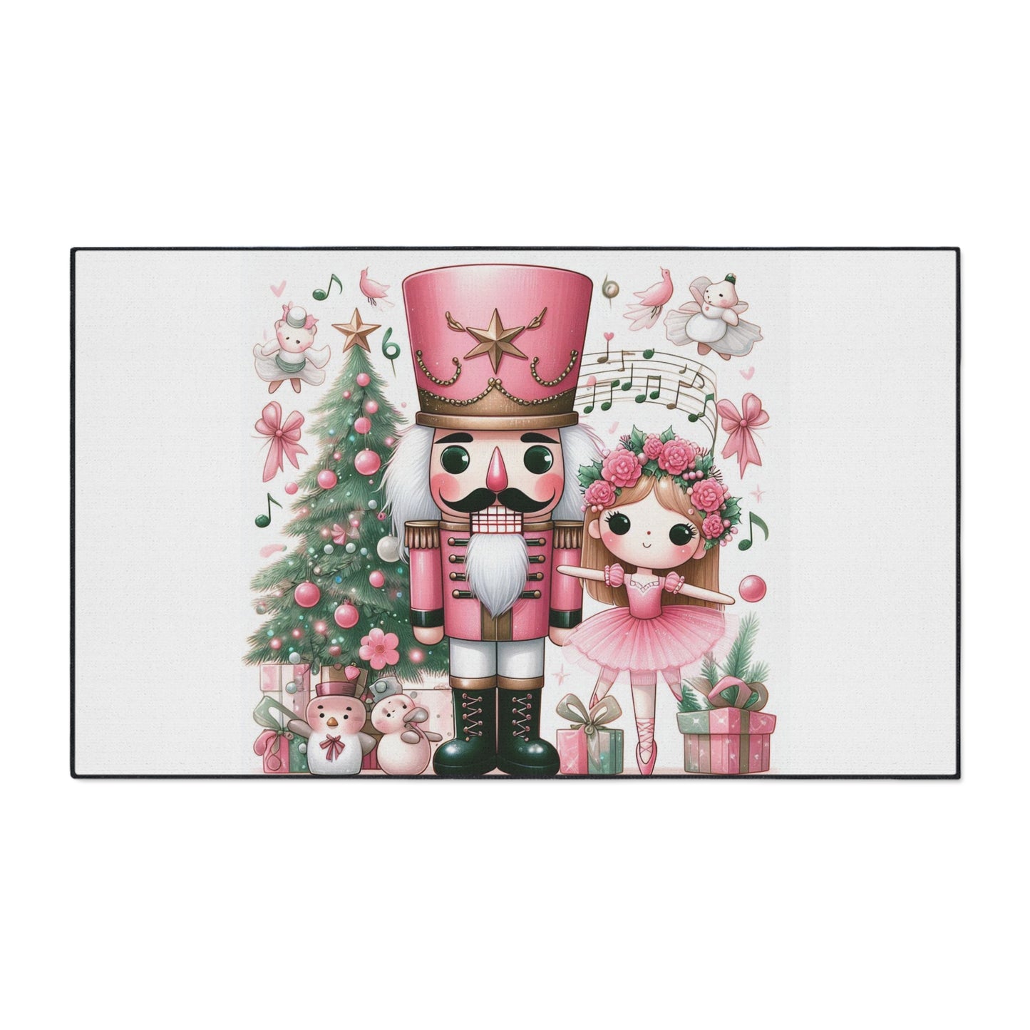 Nutcracker Floor Mat — Heavy Duty Holiday Rug by Printify