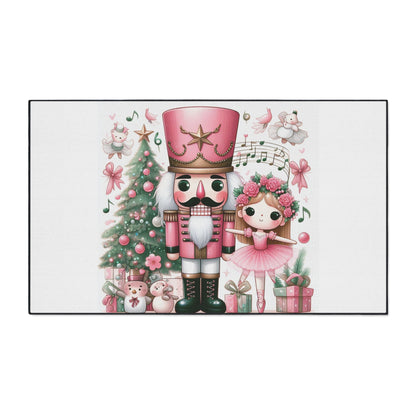 Nutcracker Floor Mat — Heavy Duty Holiday Rug by Printify