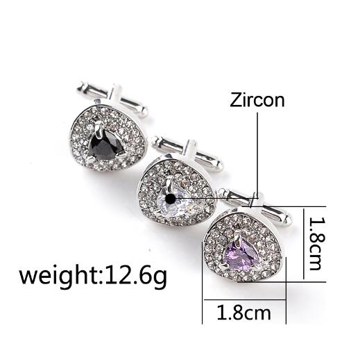 Zircon Crystal Luxury Cufflinks