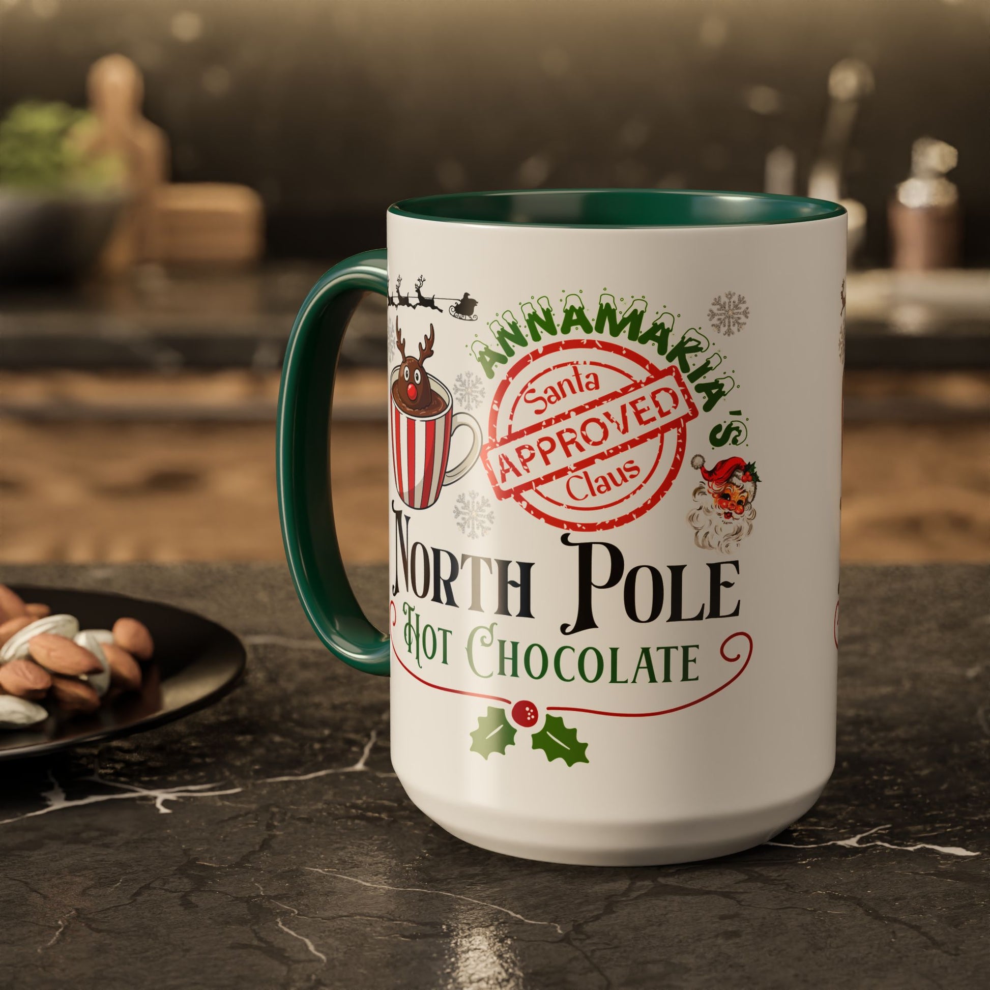 North Pole Hot Chocolate Mug — Santa Approved Holiday Coffee Cup (11oz/15oz) by Printify